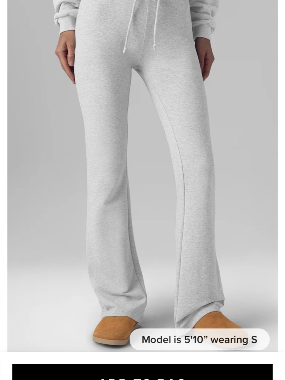 ALO Yoga pink Flared Sweatpants